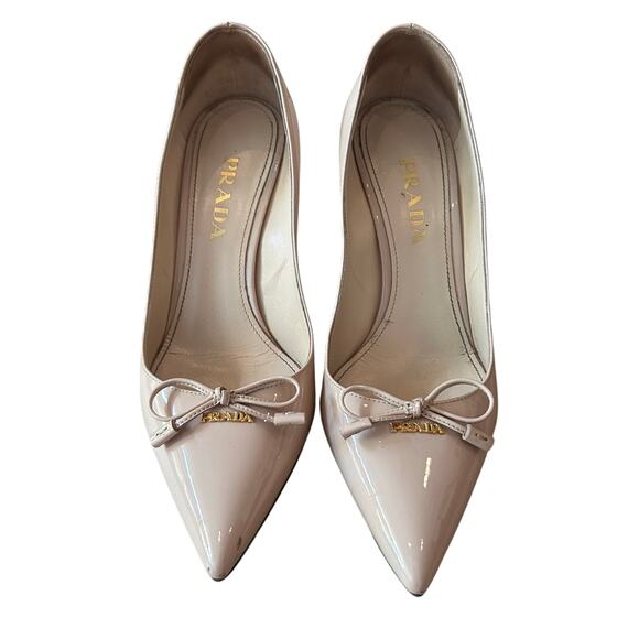 Prada Nude Bow Heels - Picture 12 of 12